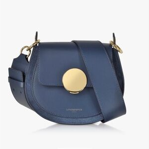 NWT LeParmentier Yucca suede and leather shoulder bag